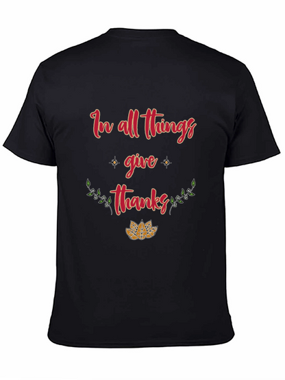 In All Things Give Thanks Graphic Tee