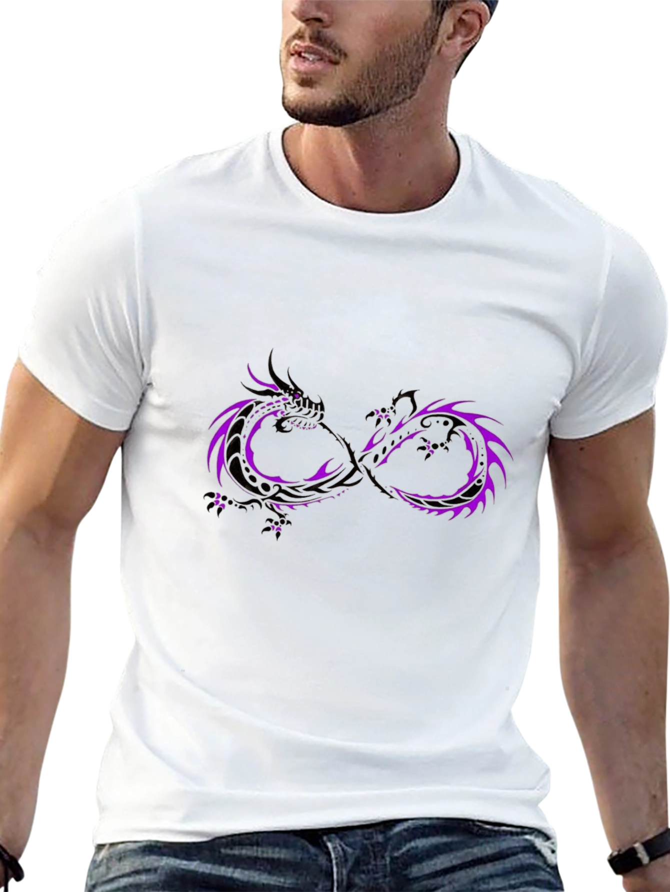 Dragon Infinity Symbol Graphic Tee
