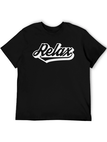Relax Black Graphic T-Shirt - Casual Comfort