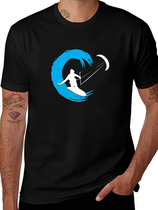 Kite Surfer Graphic Tee - Ride the Wave in Style!