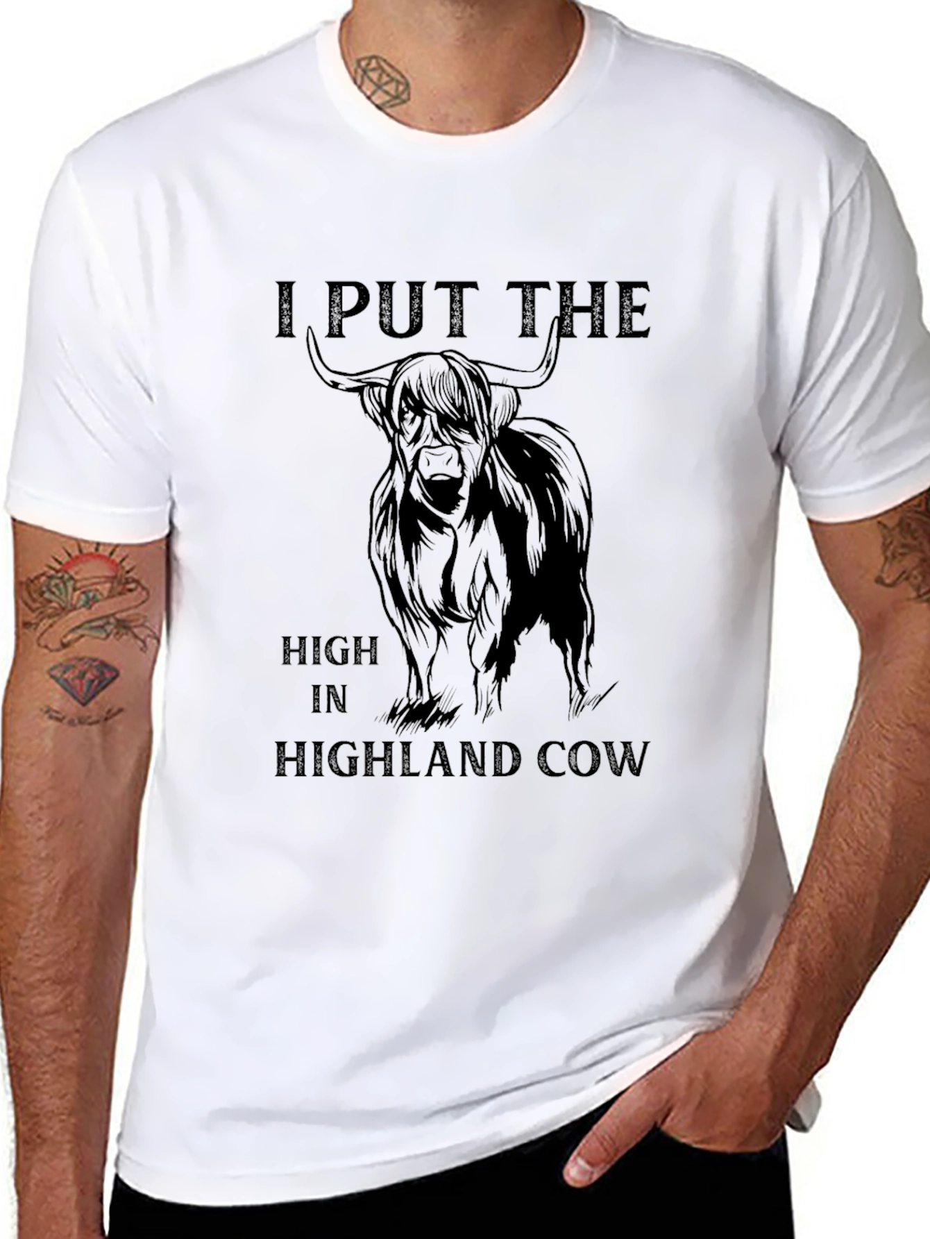 Highland Cow Graphic Tee - Funny T-Shirt