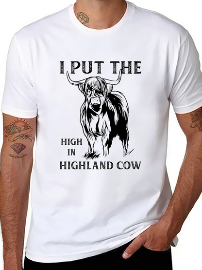 Highland Cow Graphic Tee - Funny T-Shirt