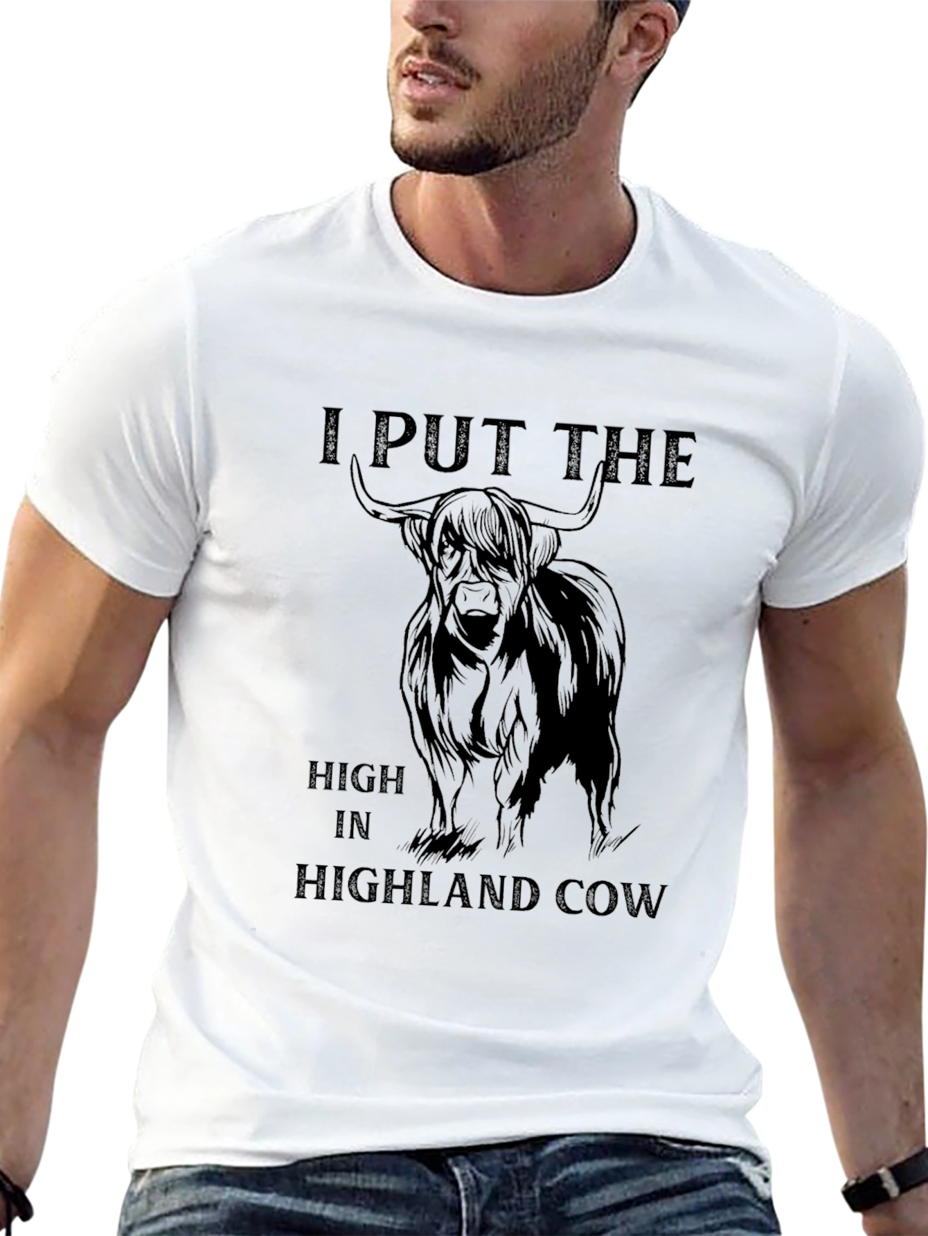 Highland Cow Graphic Tee - Funny T-Shirt