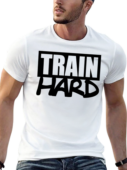 Train Hard Graphic Tee - Black