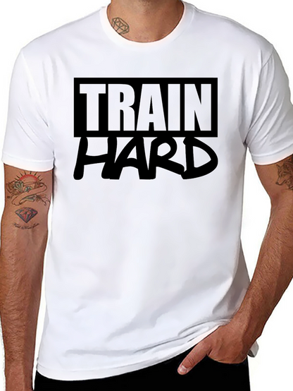 Train Hard Graphic Tee - Black