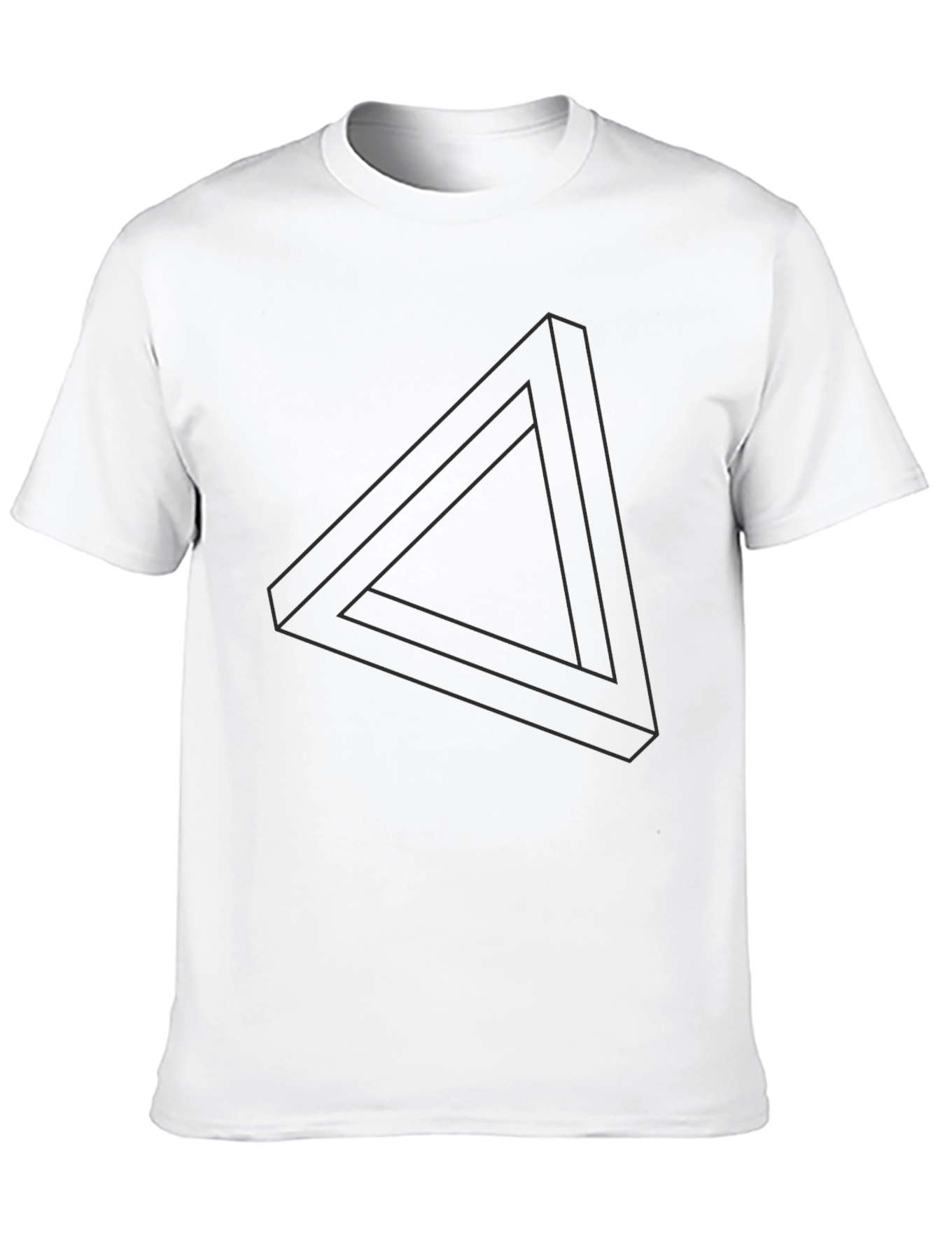 Impossible Triangle Graphic Tee - Modern Illusion Design