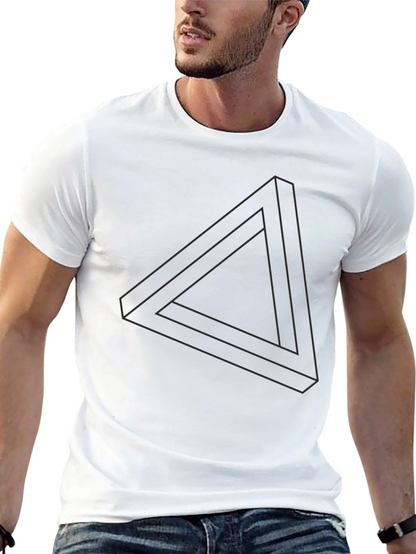 Impossible Triangle Graphic Tee - Modern Illusion Design