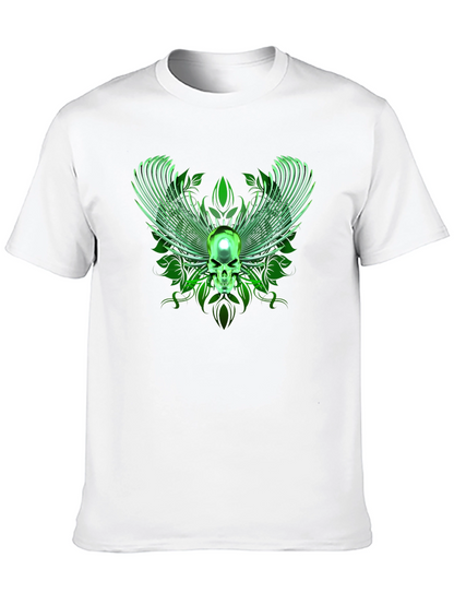 Winged Skull Graphic Tee - Black
