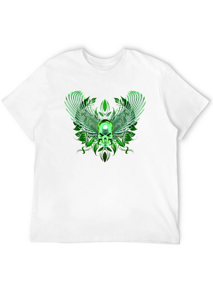 Winged Skull Graphic Tee - Black