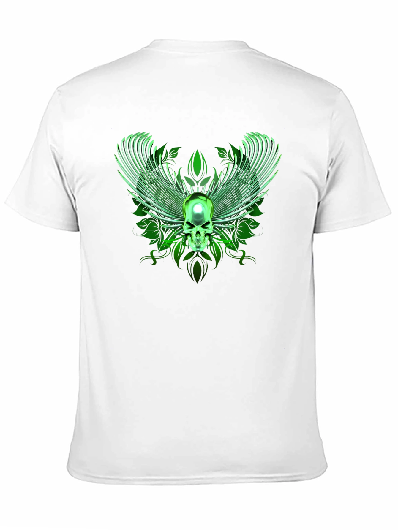 Winged Skull Graphic Tee - Black