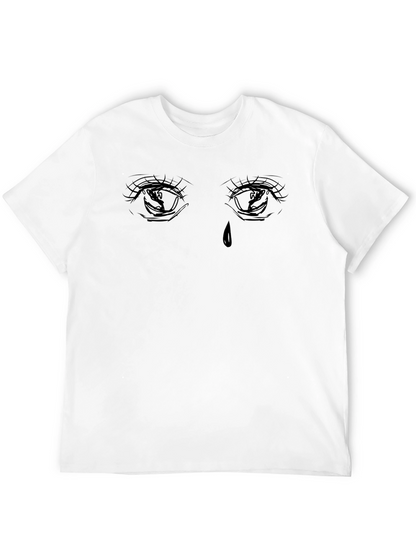 Emo Eyes Graphic Black T-Shirt