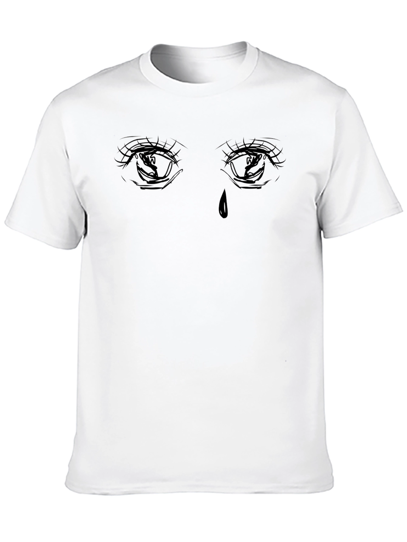 Emo Eyes Graphic Black T-Shirt