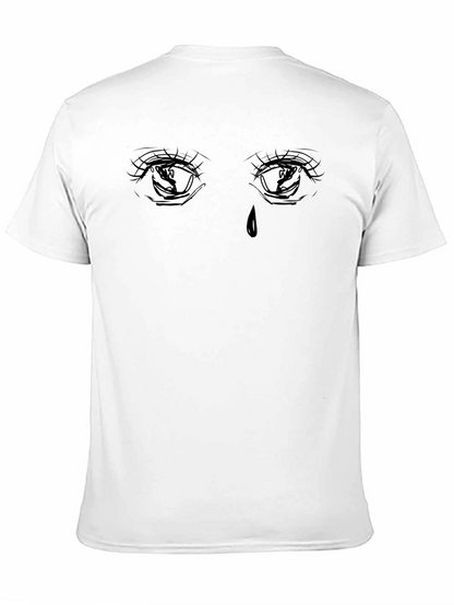 Emo Eyes Graphic Black T-Shirt