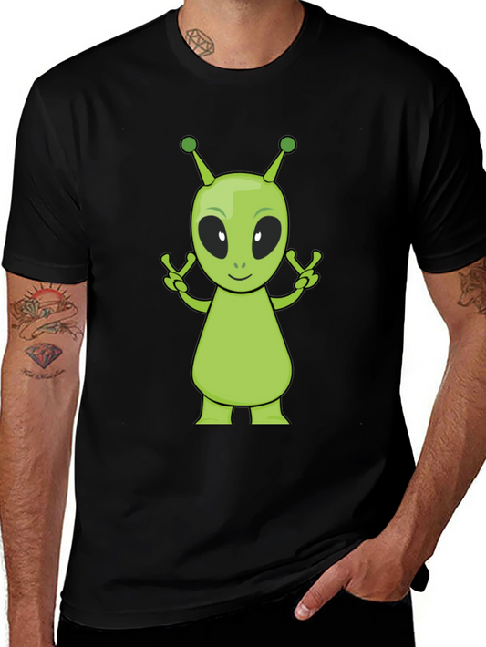 Alien Graphic Black T-Shirt