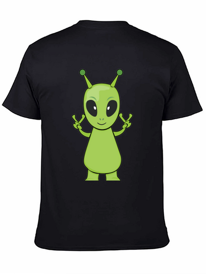 Alien Graphic Black T-Shirt