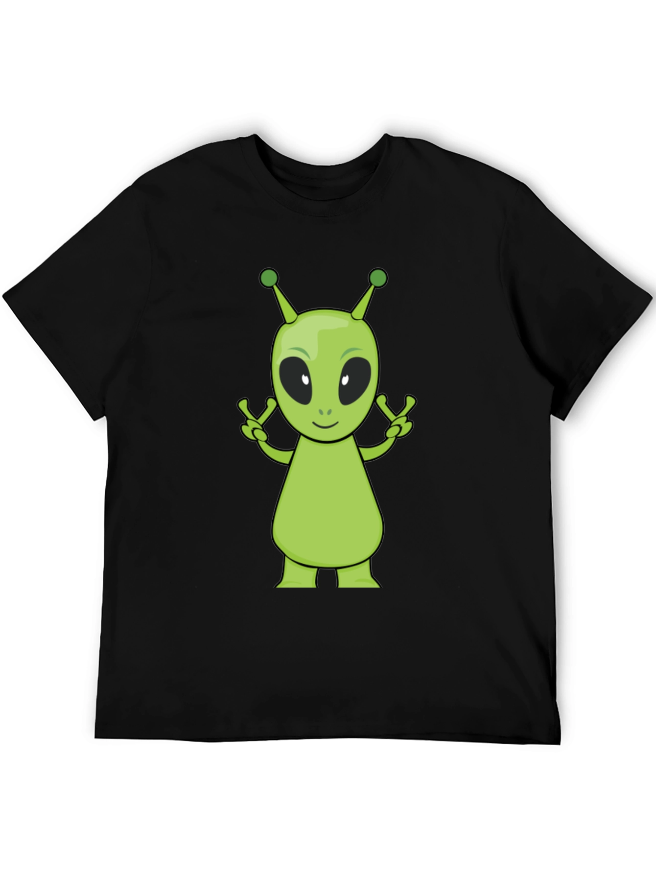 Alien Graphic Black T-Shirt