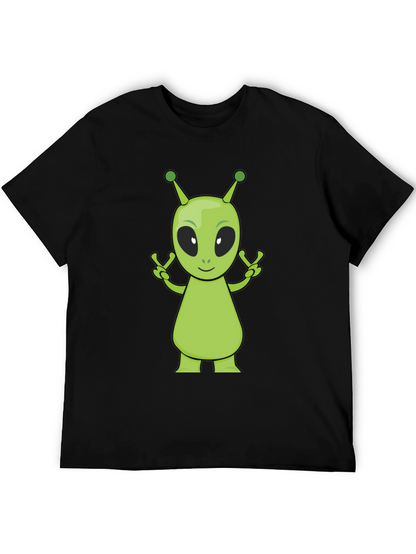 Alien Graphic Black T-Shirt
