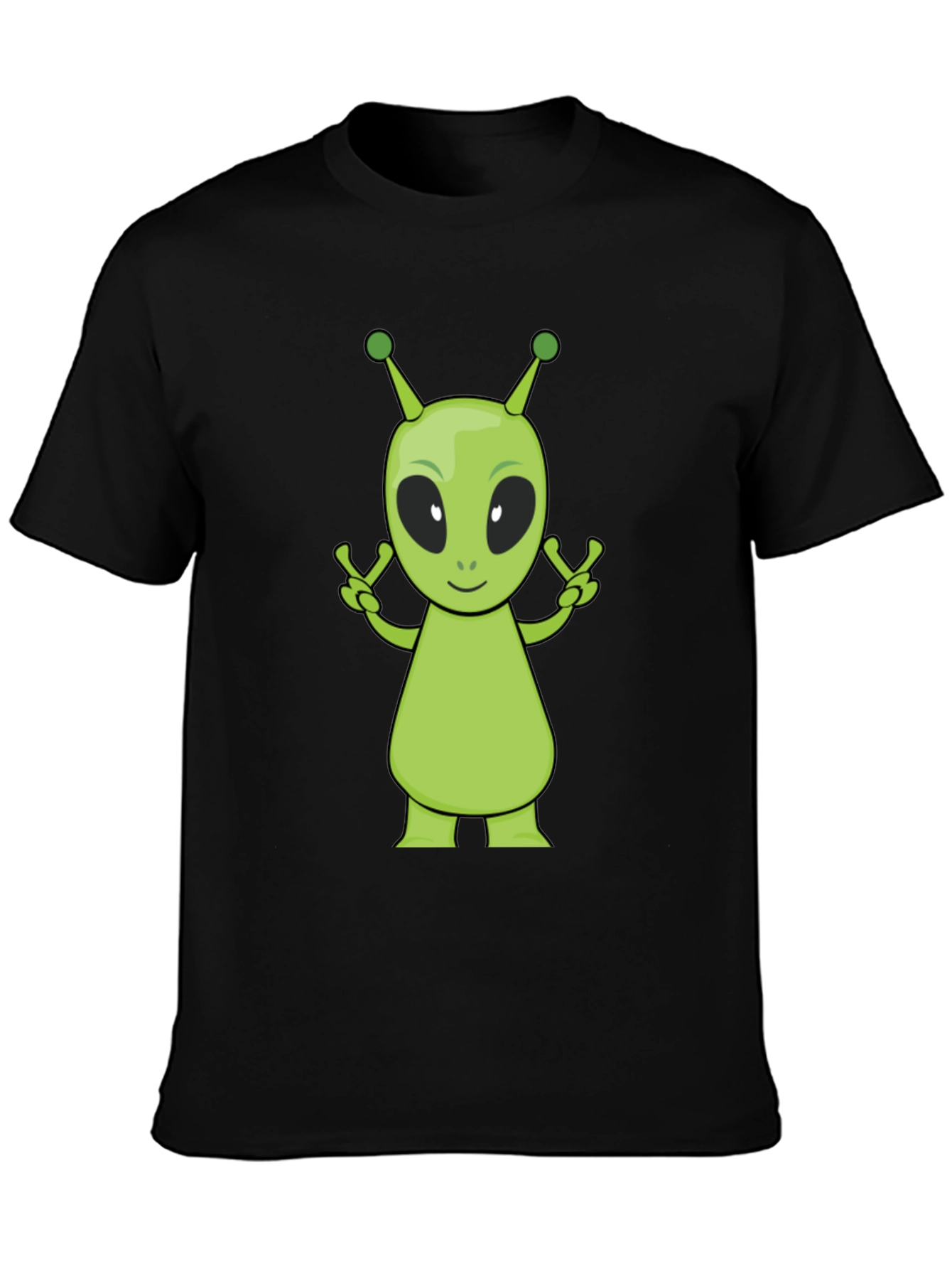 Alien Graphic Black T-Shirt