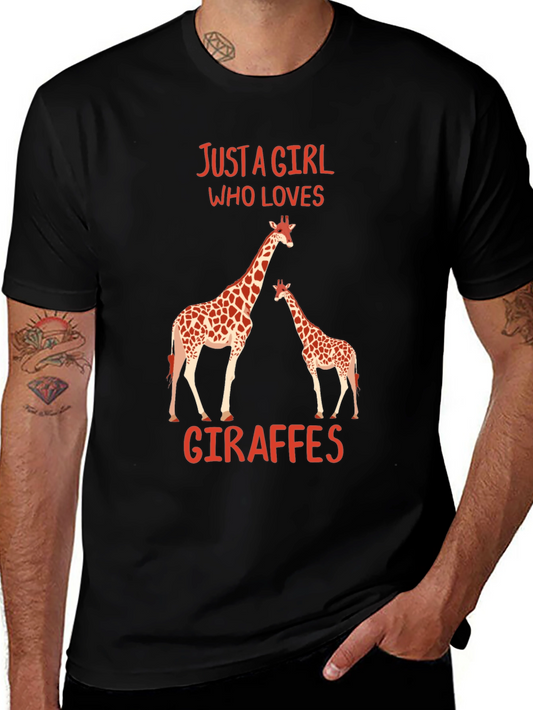 Giraffe Lover T-Shirt - Just a Girl Who Loves Giraffes