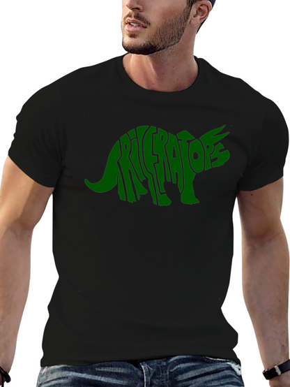 Triceratops Dinosaur Word Art T-Shirt