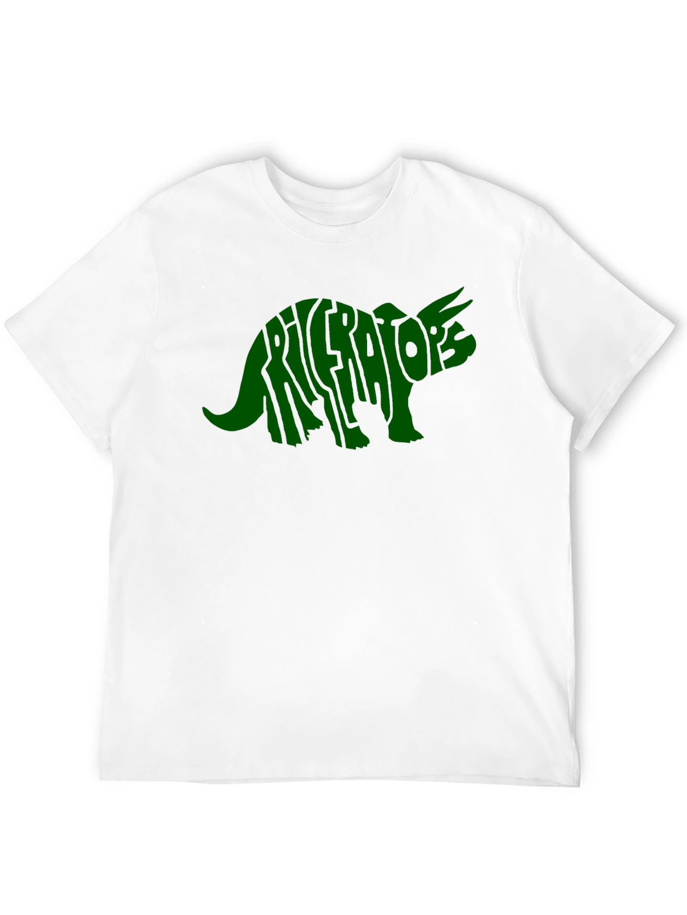 Triceratops Dinosaur Word Art T-Shirt