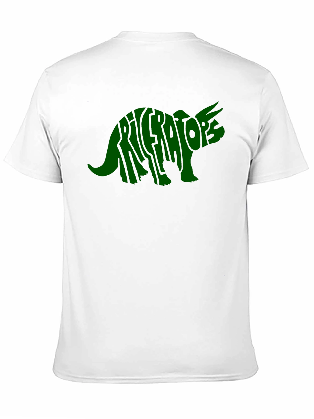 Triceratops Dinosaur Word Art T-Shirt
