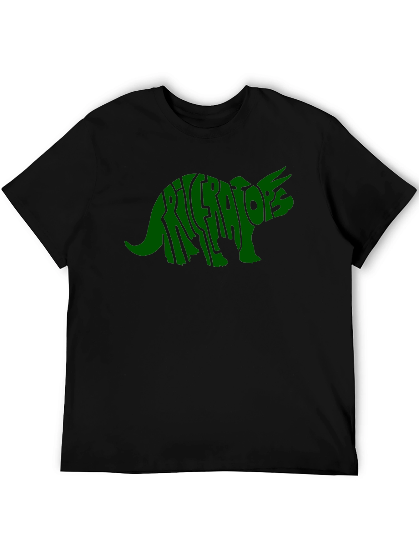 Triceratops Dinosaur Word Art T-Shirt