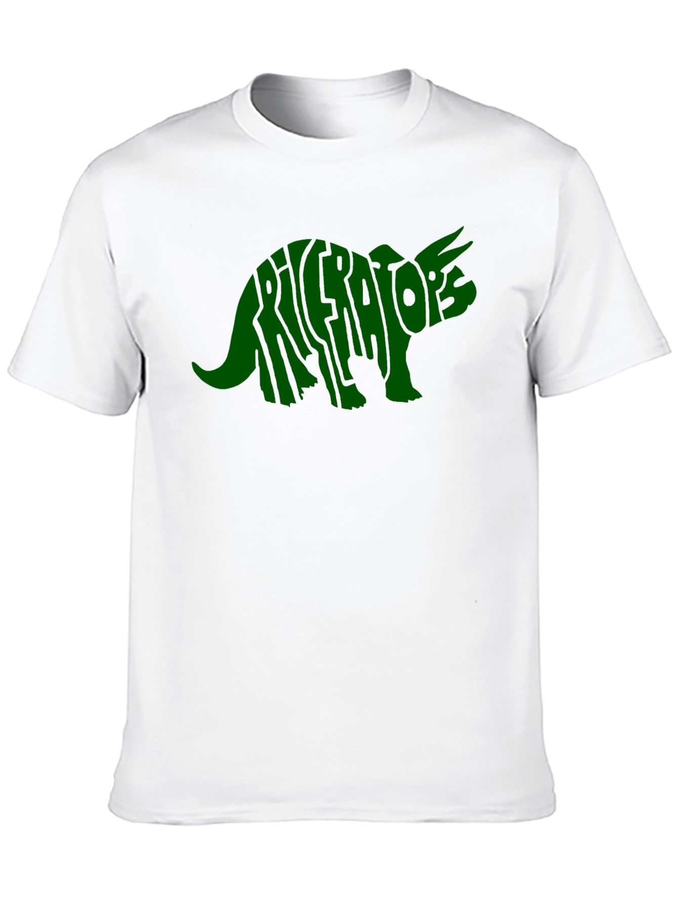 Triceratops Dinosaur Word Art T-Shirt