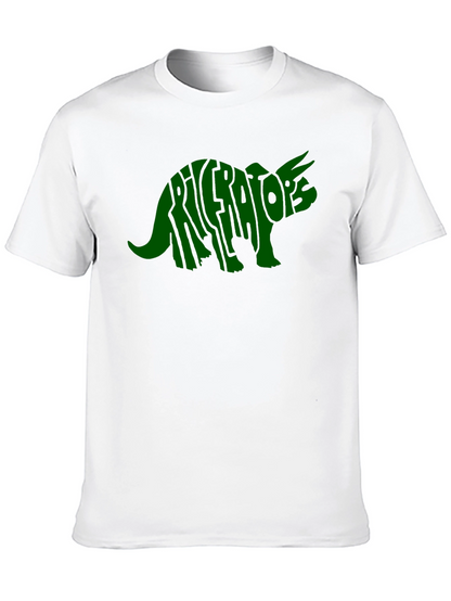 Triceratops Dinosaur Word Art T-Shirt