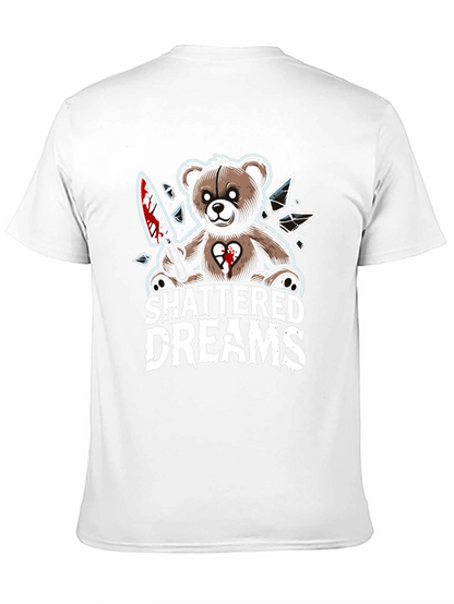 Shattered Dreams Teddy Bear Graphic T-Shirt