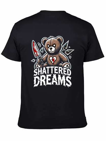 Shattered Dreams Teddy Bear Graphic T-Shirt