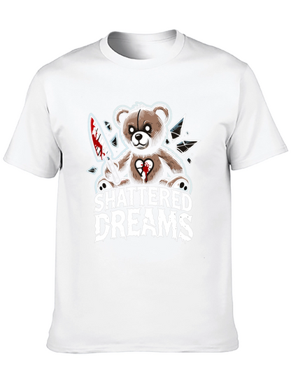 Shattered Dreams Teddy Bear Graphic T-Shirt