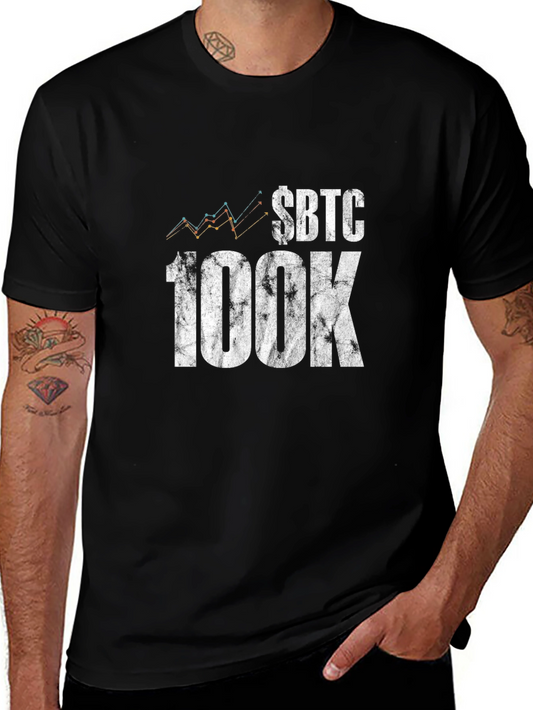 $BTC 100K Crypto T-Shirt - Black