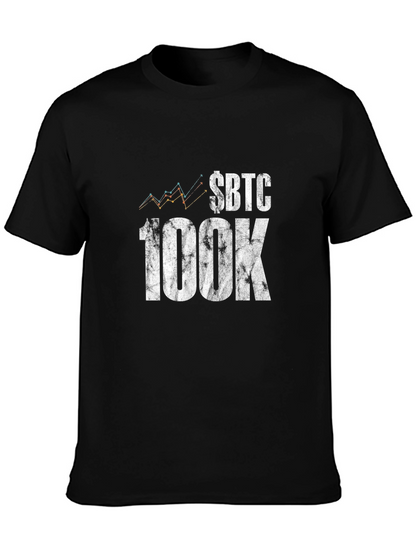 $BTC 100K Crypto T-Shirt - Black