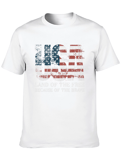 USA Land of the Free Patriotic T-Shirt