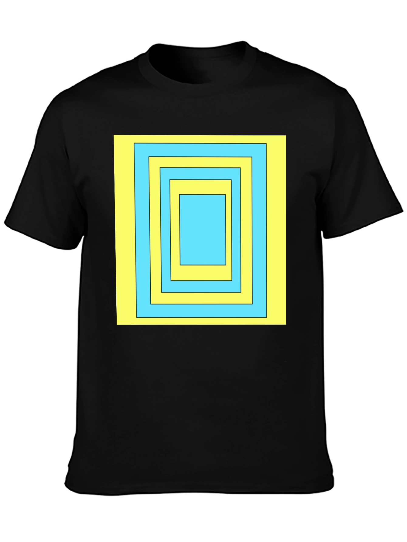 Geometric Square T-Shirt - Modern Style