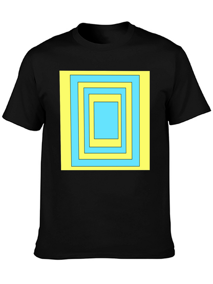 Geometric Square T-Shirt - Modern Style