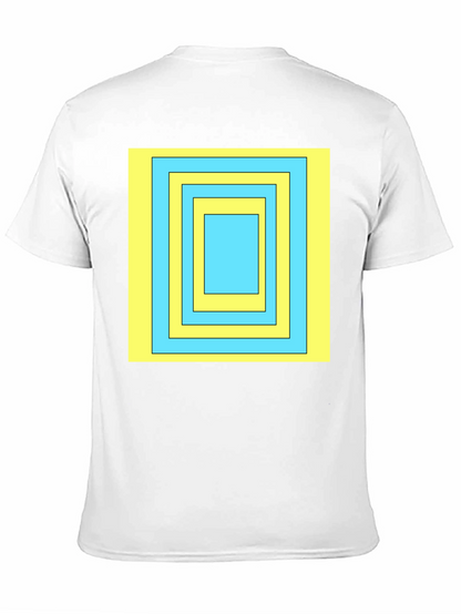 Geometric Square T-Shirt - Modern Style