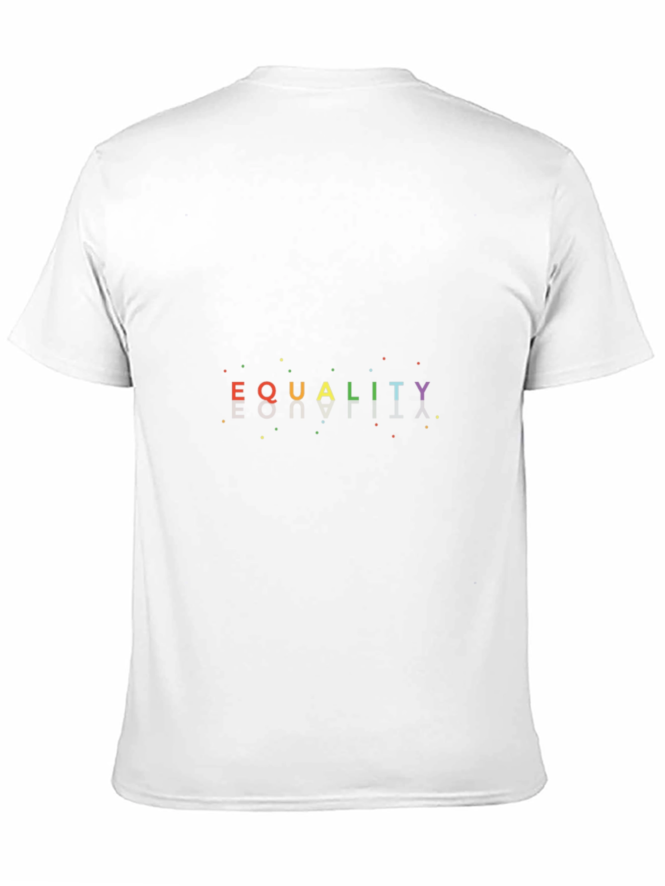 Equality Rainbow Graphic Tee - Black Cotton Shirt