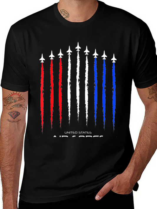 US Air Force Jet Stream Graphic T-Shirt