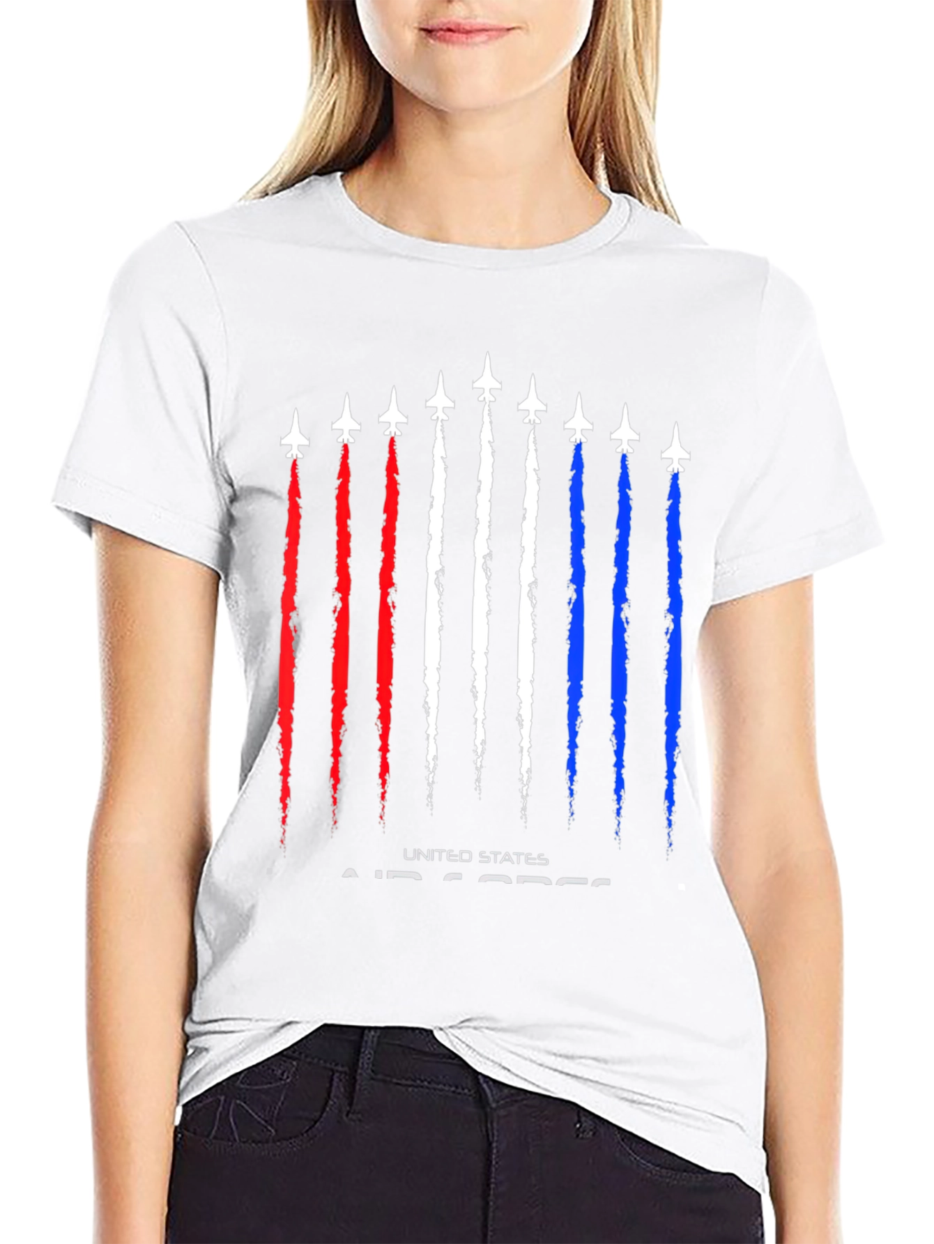 US Air Force Jet Stream Graphic T-Shirt