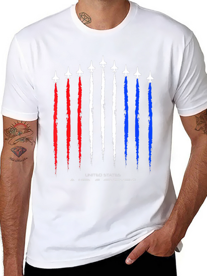 US Air Force Jet Stream Graphic T-Shirt
