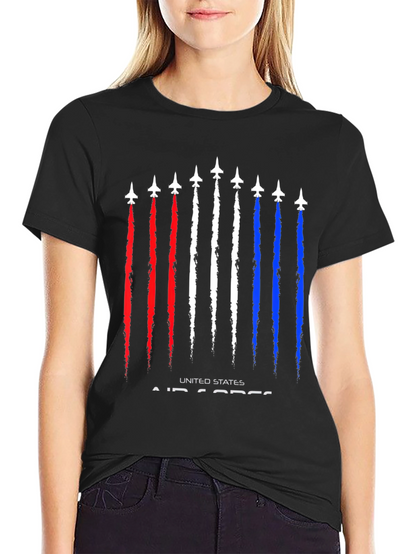 US Air Force Jet Stream Graphic T-Shirt