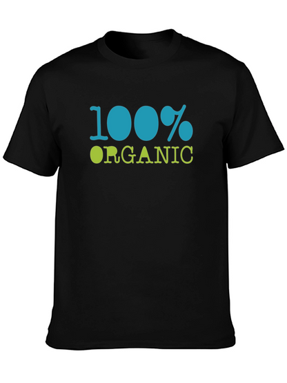 100% Organic Black Cotton T-Shirt