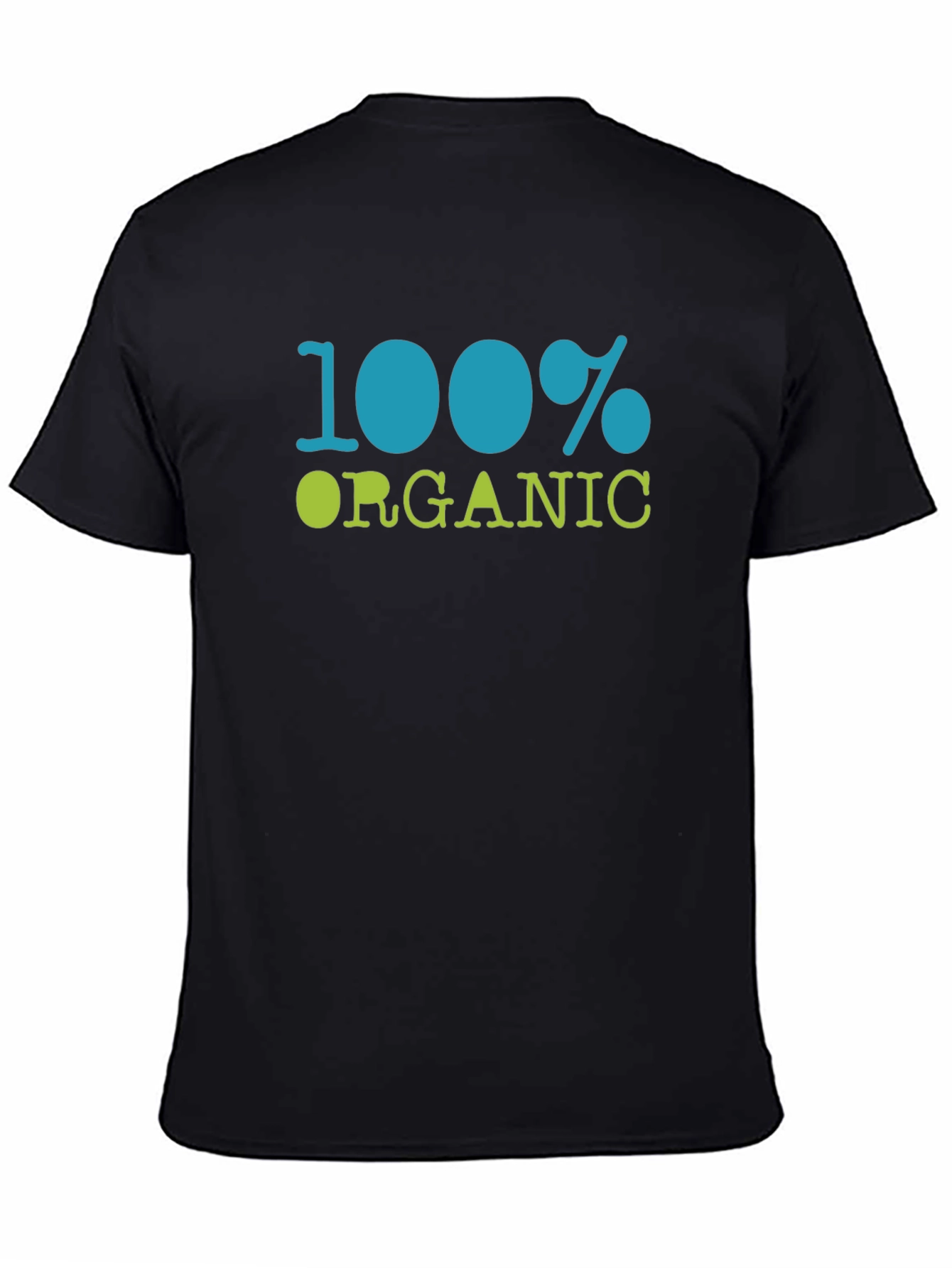 100% Organic Black Cotton T-Shirt