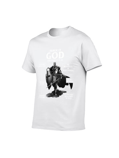 Armor of God Ephesians 6:10-18 Christian T-Shirt - 100% Cotton, Faith-Inspired Tee for Daily Wear & Religious Gatherings