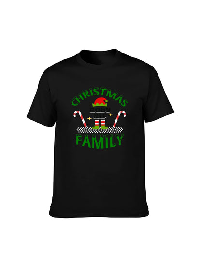 Christmas Baby Elf Family T-Shirt - 100% Cotton, Festive Christmas Tee for Holiday & Casual Occasions