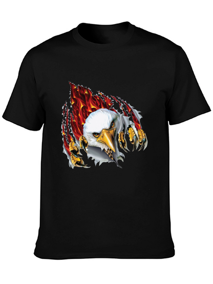 Eagle Graphic Black T-Shirt for Men