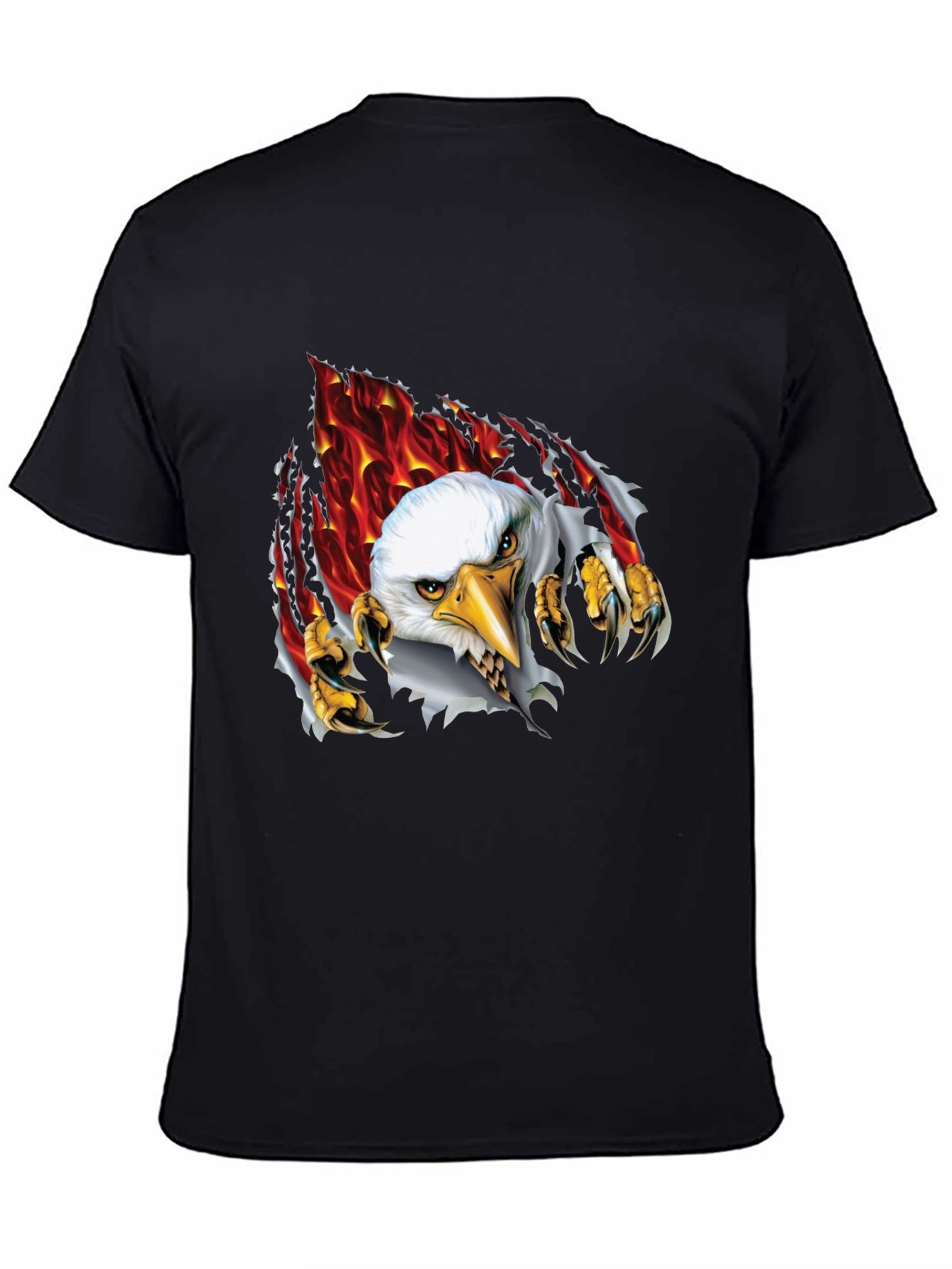 Eagle Graphic Black T-Shirt for Men