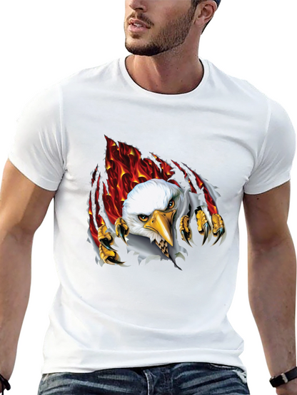 Eagle Graphic Black T-Shirt for Men